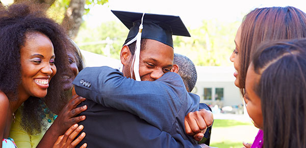 graduate and family