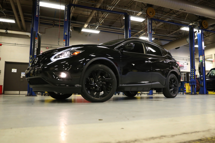 The 2018 Nissan Murano that the Nissan Technical Center North America donated to the WCC Auto Service department. | Photo by Kelly Gampel