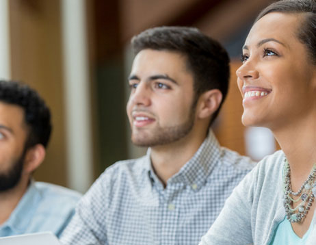 students smiling